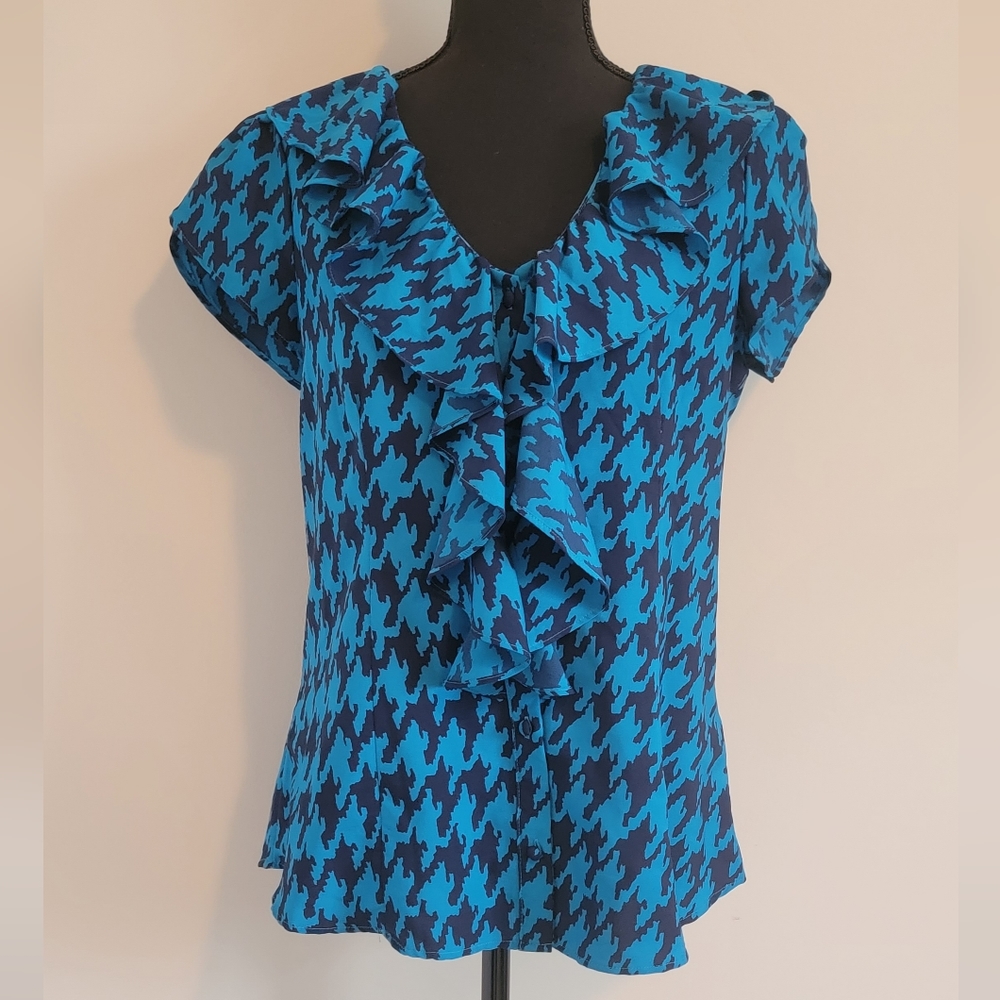 Banana Republic Houndstooth Blouse